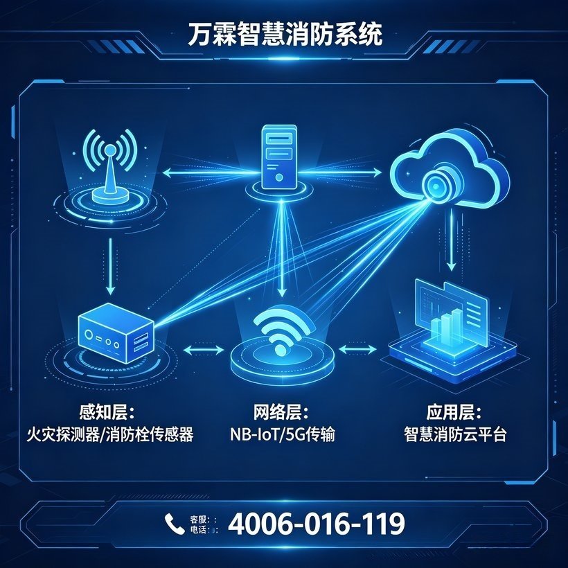 长沙物业选择万霖消防物联网设备，消防安全有保障