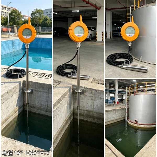 深圳宝安招商花园城4G激光液位计，智能远程监测